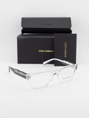 Dolce & Gabbana DG5112 3133 Rectangle Eyeglasses 55mm - Transparent